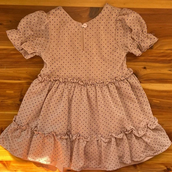 Nanette Lepore Pink Dress with Black Dots - Picture 3 of 3